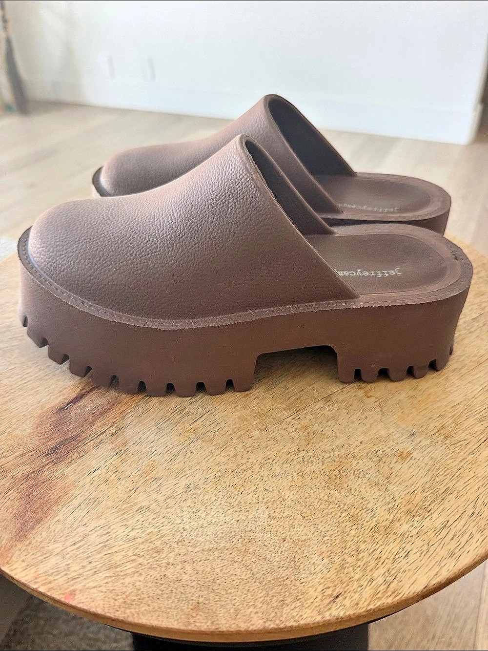 Jeffrey Campbell Clogge Platform Mule Brown US 6